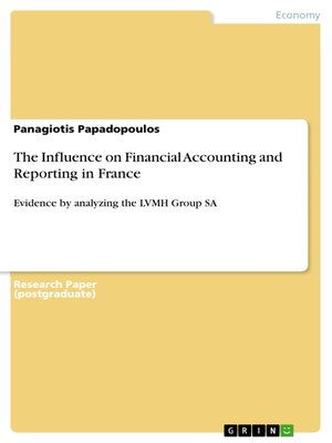 cover image of The Influence on Financial Accounting and Reporting in France